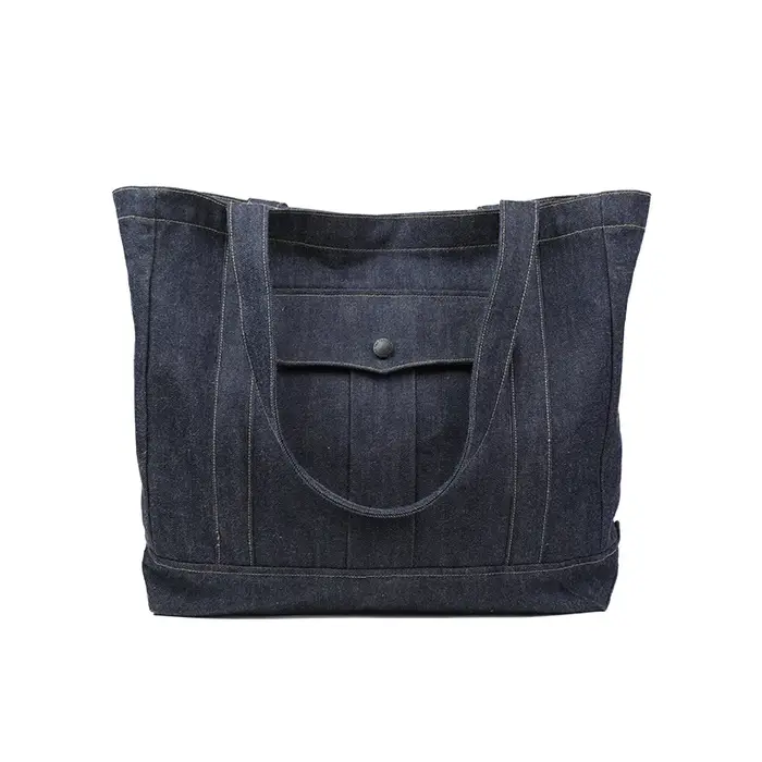 Sac fourre-tout en Denim à lisière Tornado rouge