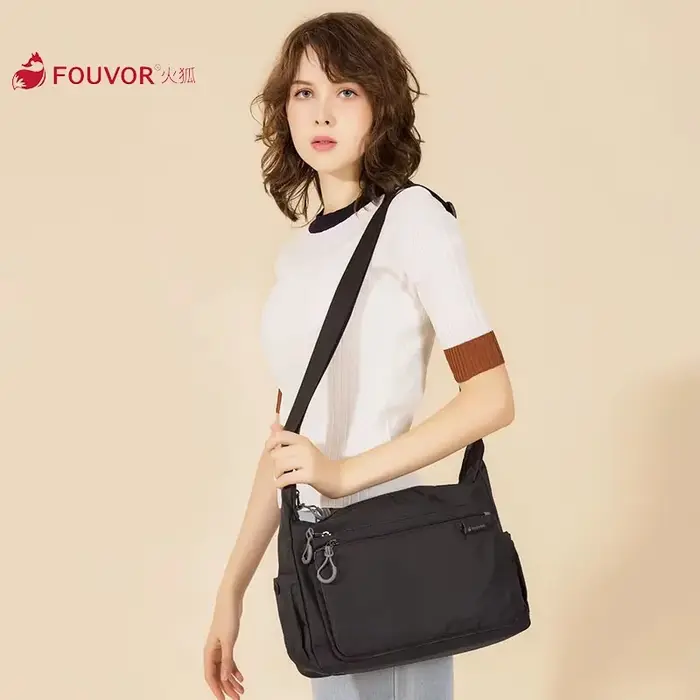 Fouvor sac à bandoulière pour femme en Nylon mode grande capacité sac