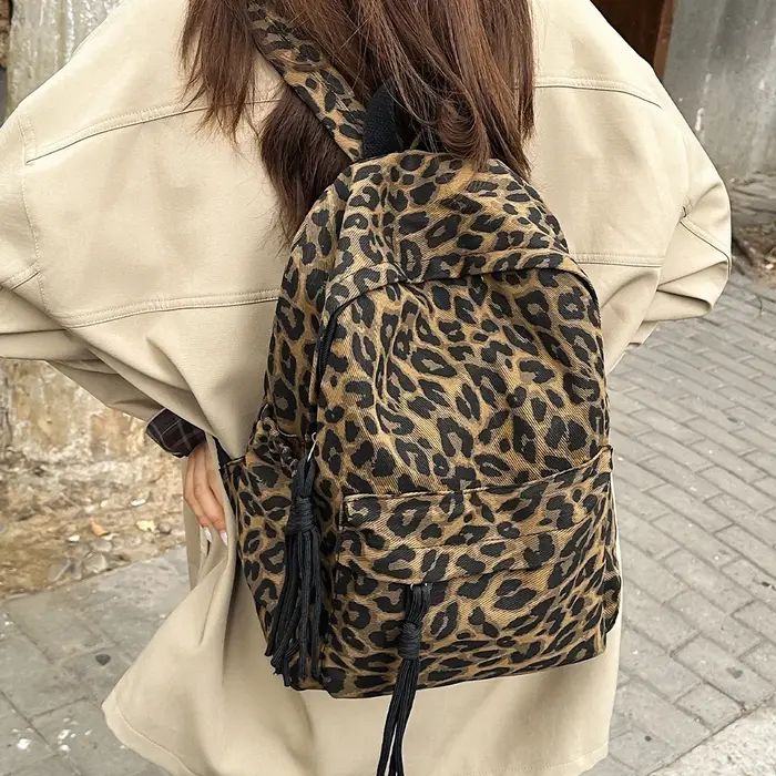 Nouveau sac à dos imprimé léopard à la mode pour femmes