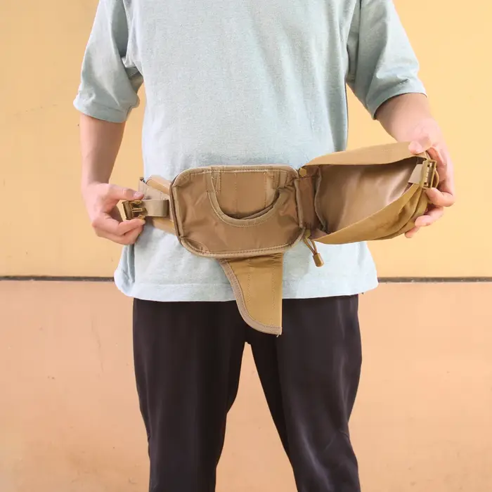 Sac banane multifonctionnel pliable pour activités de plein air