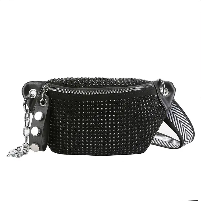 Designer Lady taille sac 2025 nouveau sac de poitrine mode Fanny pack téléphone sac à main femme ceinture sac rétro diamant épaule sacs à bandoulière