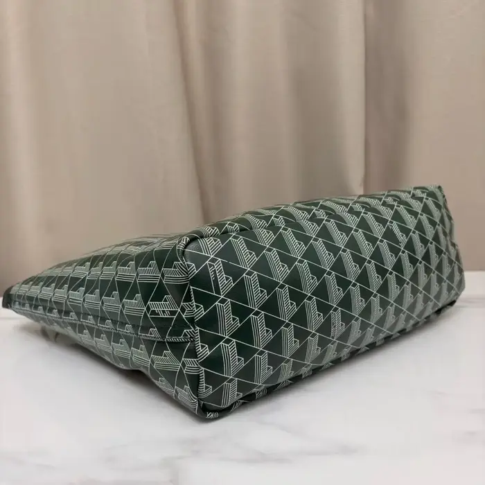 Sac fourre-tout géométrique 2-en-1 avec monogramme – Ensemble de sacs à bandoulière en cuir PU de qu