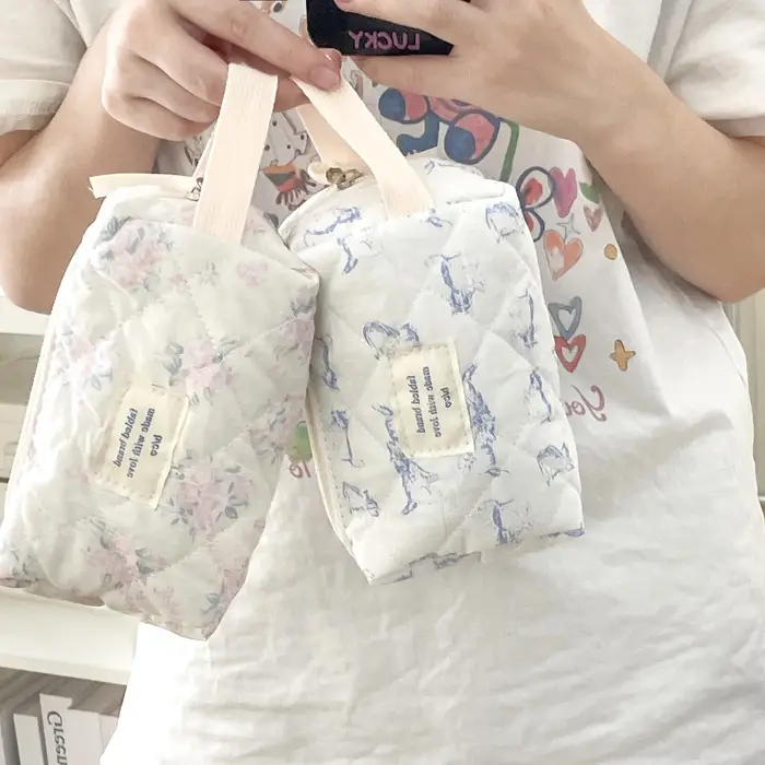 Sac à cosmétiques Vintage à fleurs pour femmes