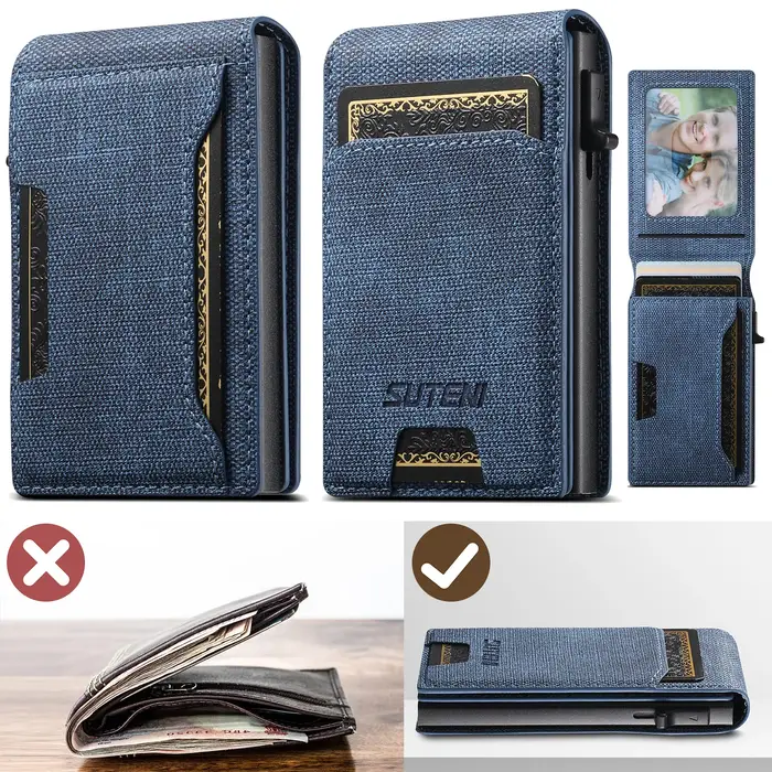 Porte-cartes en cuir PU de haute qualité