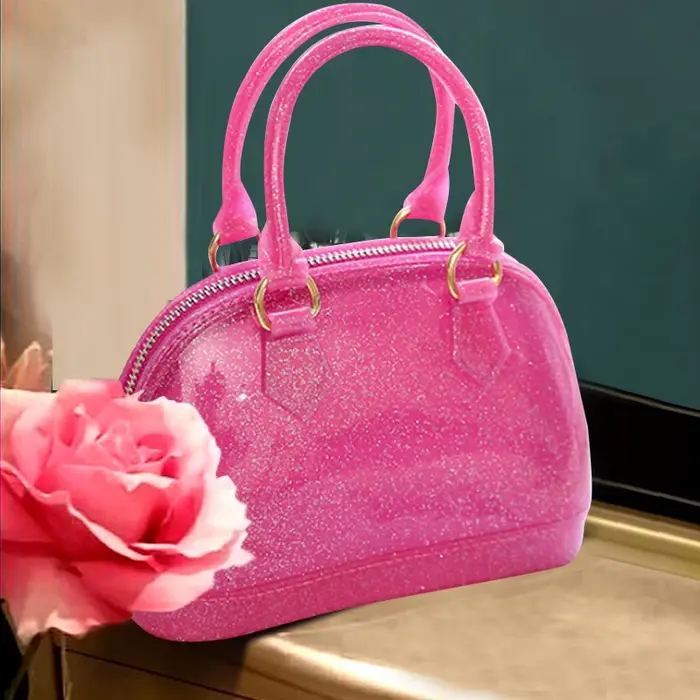 Sac à bandoulière de luxe en PVC de haute qualité, couleurs bonbons, sac à main à coque, sac à bandoulière de plage