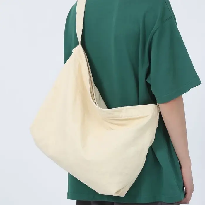 Sac à bandoulière femme grande capacité sac à bandoulière pour femme 2025 nouveau en coton mode coré