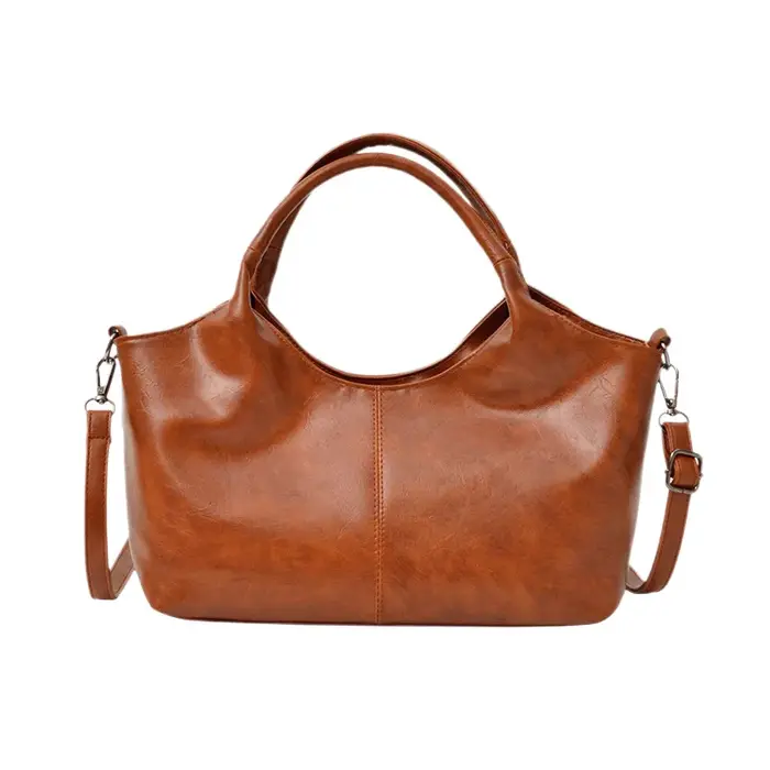 Sac fourre-tout en cuir souple pour femme