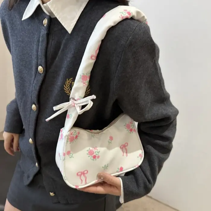 Sacs à main en toile imprimé doux pour femmes