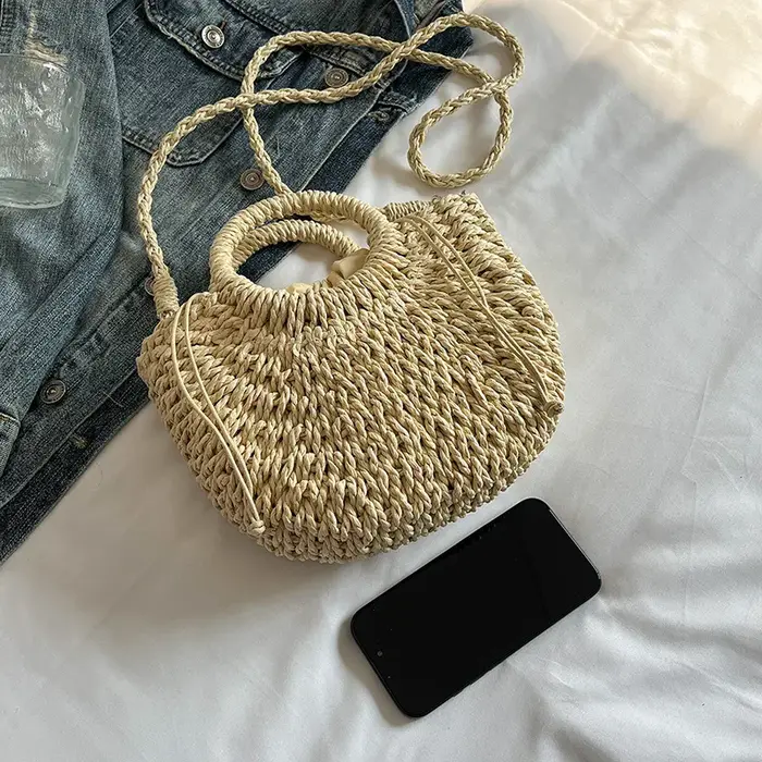 Sac à main en rotin tissé à la main pour femmes