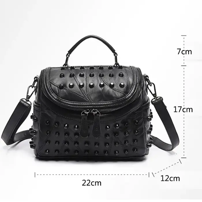 Sac de luxe en cuir véritable pour femmes