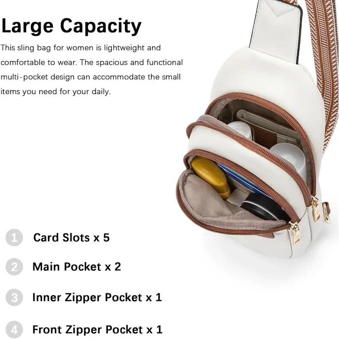 Sac à bandoulière en cuir pour femme