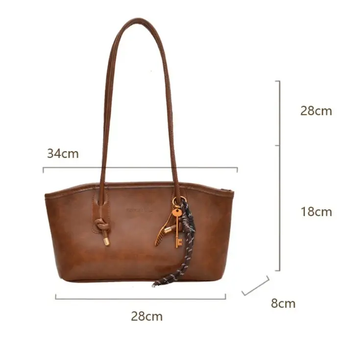 Sac à bandoulière en cuir PU pour femmes Y2K