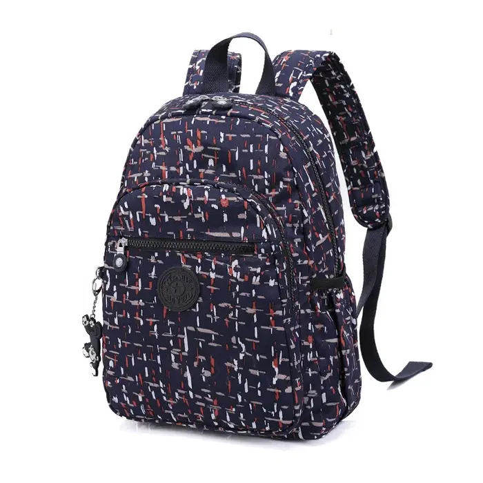 TEGAOTE noir bleu violet Nylon fleur motif mode décontracté A4 fille garçon femmes hommes école sac 