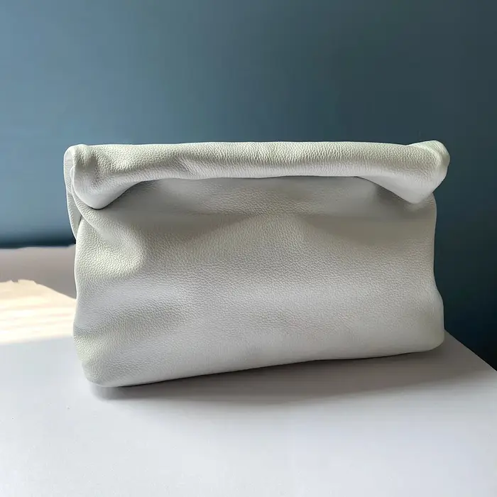 Sac en cuir souple à bords roulants pour femme, sac décontracté paresseux, téléphone, haute qualité,