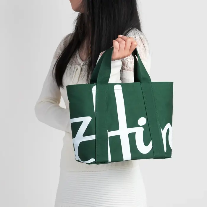 Nouveau sac fourre-tout tendance en coton avec logo