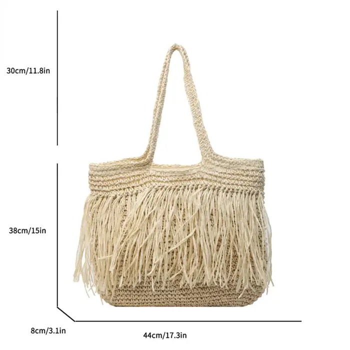 Sacs de plage en paille pour femmes