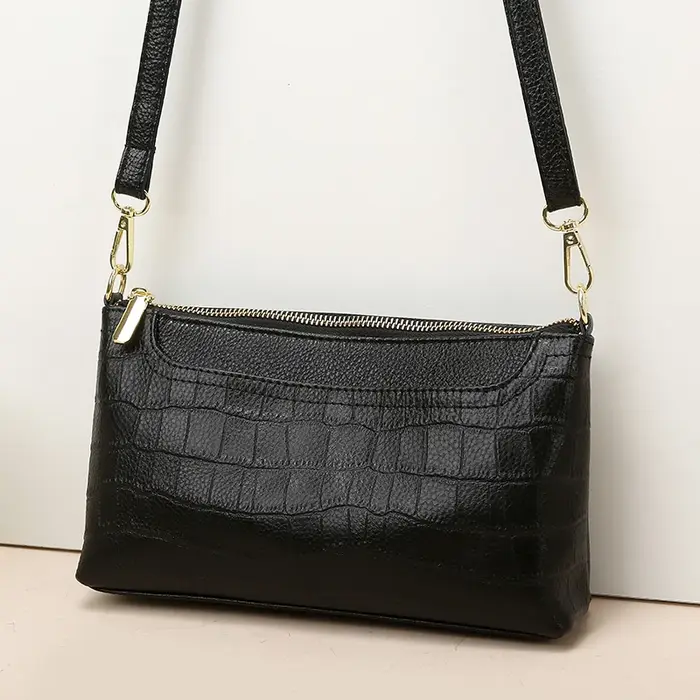 Sac messager 100% cuir véritable pour femme