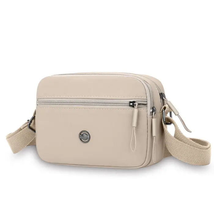 Sac à main bandoulière pour femme, sac tendance léger en tissu lavé multi-couches grande capacité, s