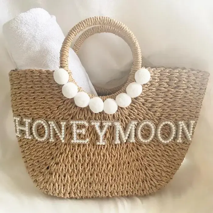 Sac de voyage rustique pour jeune mariée, lune de miel, Mme Wifey, douche de patients de mariage, co