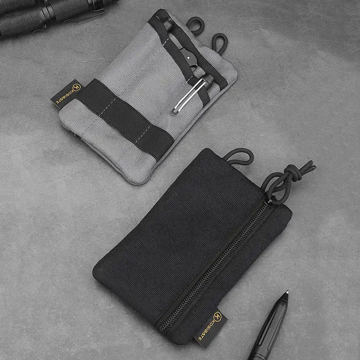 Pochette de rangement de poche compacte multifonctionnelle pour Camping randonnée alpinisme clé de carte EDC sac