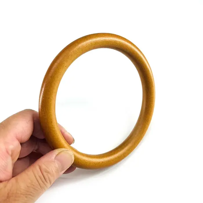 Poignée ronde en bois pour sac à main en bois massif, bricolage de remplacement, bagages, accessoires artisanaux, fabrication de cintre de sac, livraison directe