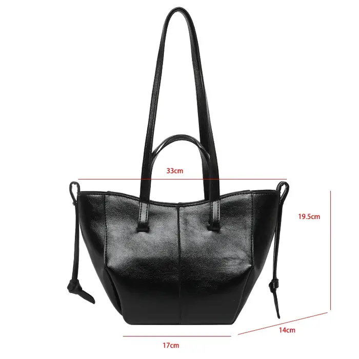 Sac à bandoulière grande capacité élégant dame sac à main fourre-tout Europe et amérique sac en cuir Pu Bobo femme Simple sac à provisions