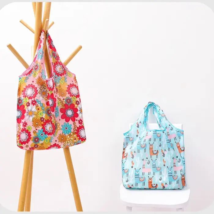 Sac de courses pliable écologique imprimé tendance