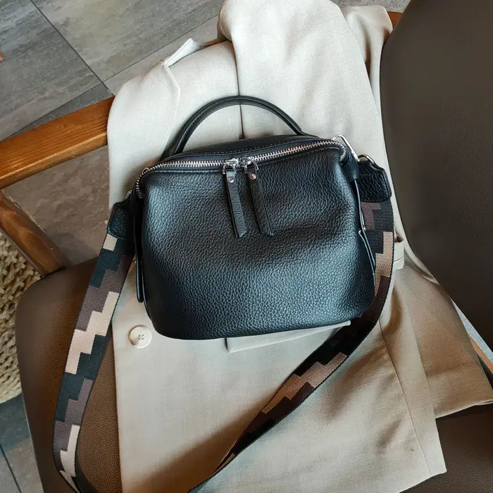 Sac à main en cuir de vachette 2025 beige pour femme, sac à bandoulière pour appareil photo, fourre-