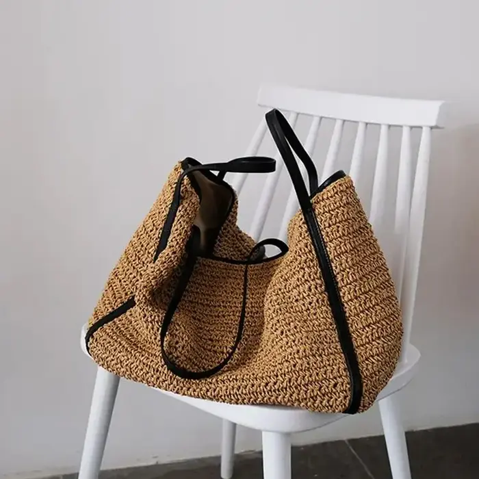 Dames corée sac à main de haute qualité grand femme sac fourre-tout concepteur de mode Vintage laine unique épaule sac à main couleur unie