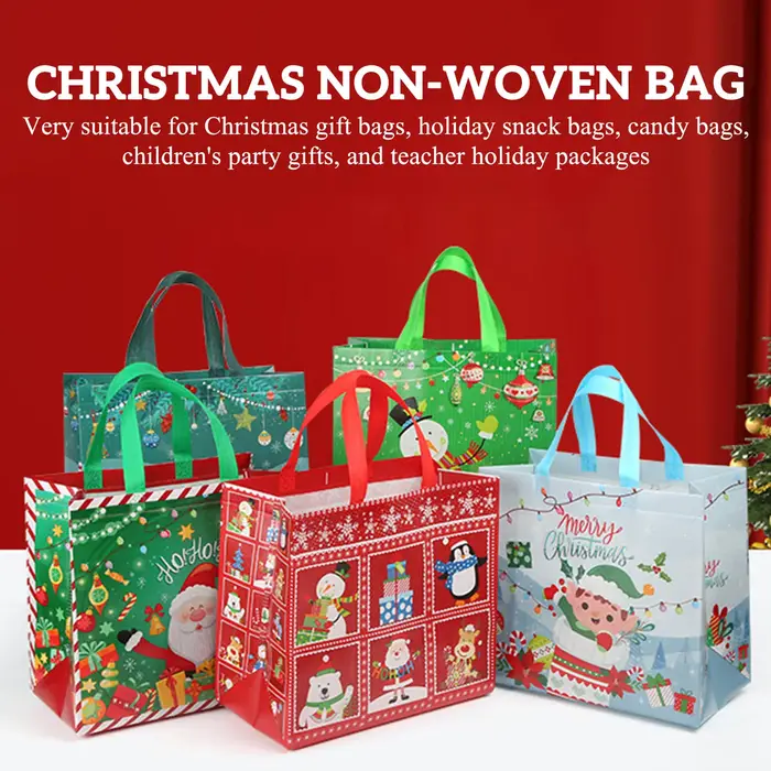 Sacs cadeaux de Noël durables en non-tissé