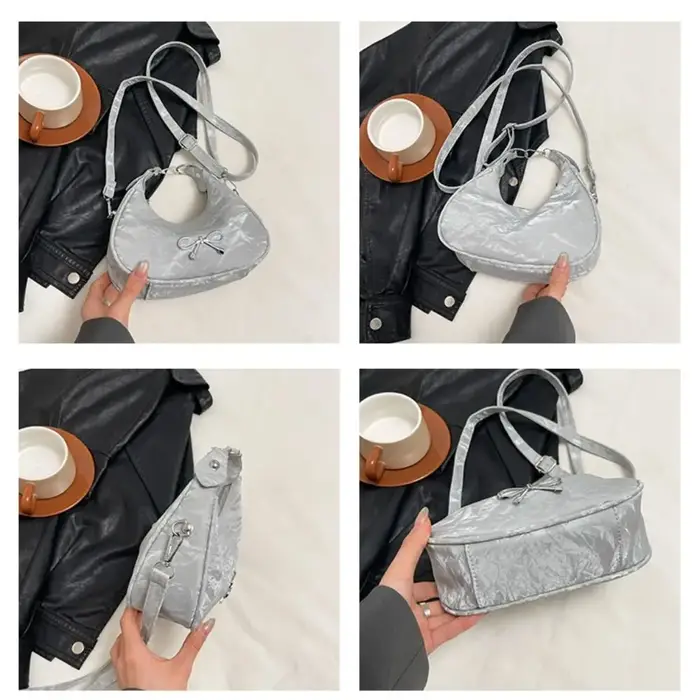 Sac à bandoulière élégant grande capacité avec nœud