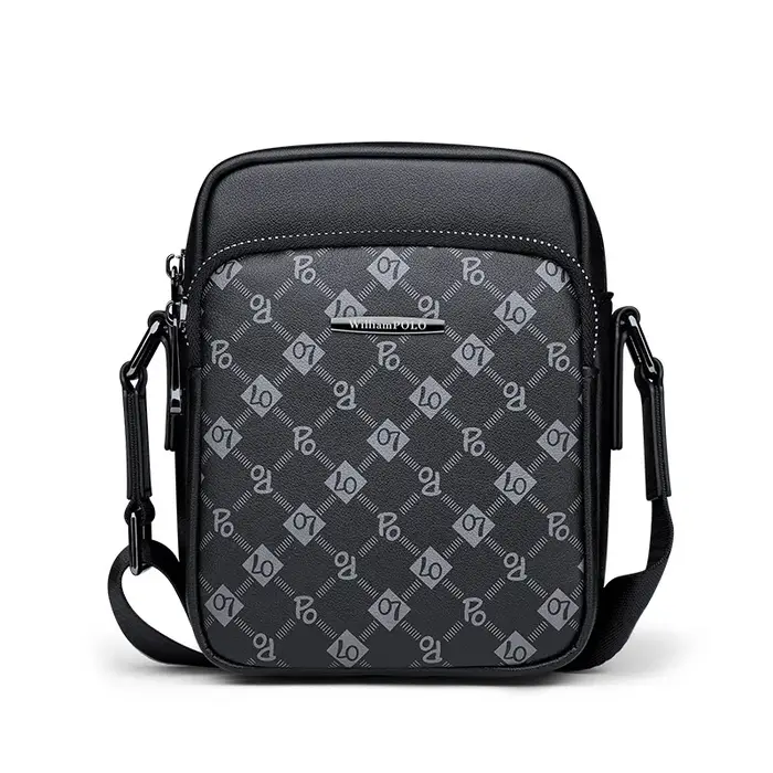 Sac à bandoulière en cuir véritable, petit sac à dos imprimé à la mode, petit sac décontracté