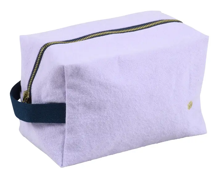 Trousse cube Iona Lilas L 14 x 22 x 11