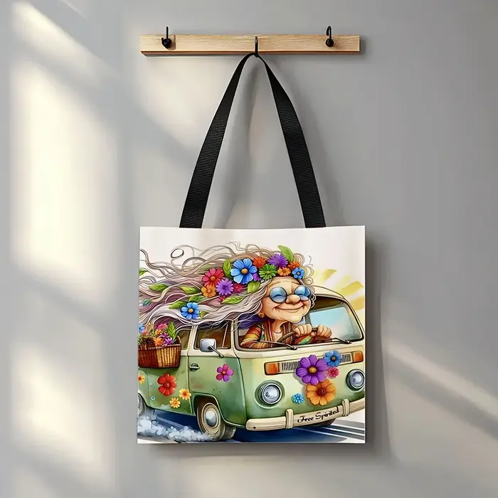 Grand-mère conduite sac à provisions cadeau d'anniversaire pliable mode sac à bandoulière décontracté Portable grands