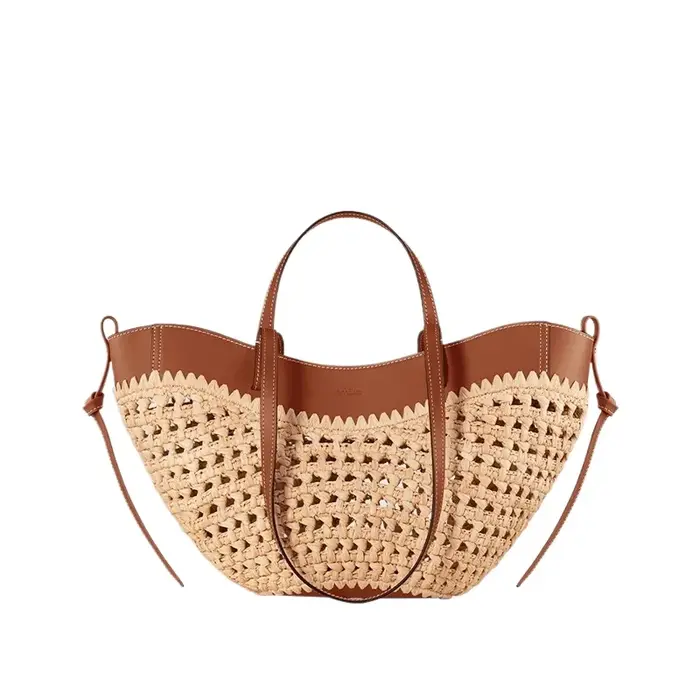 Sac en paille tressé fait main