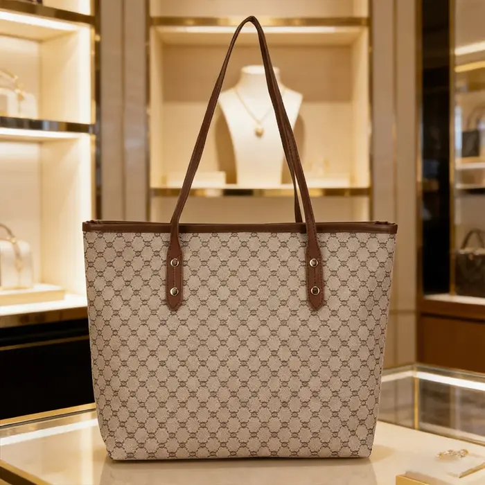 Sac fourre-tout de luxe vintage pour femme