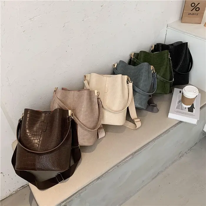 Sac à main Vintage motif Crocodile pour femmes