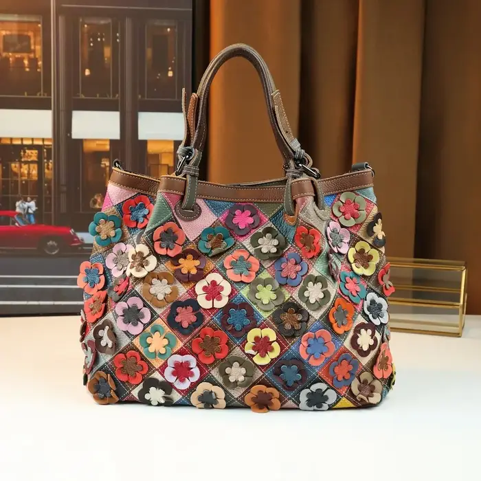 ABQP Nouveau sac à main pour femme en cuir véritable