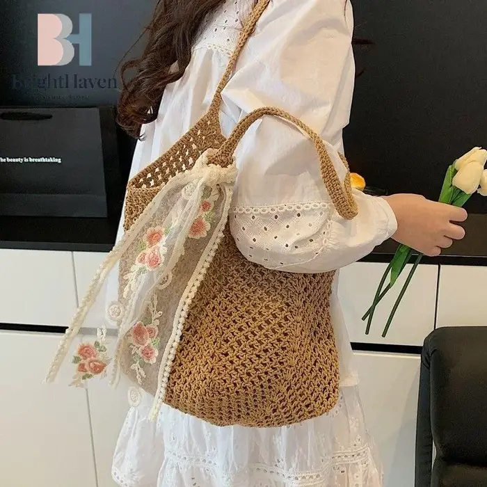 Sac tissé grande capacité pour femme