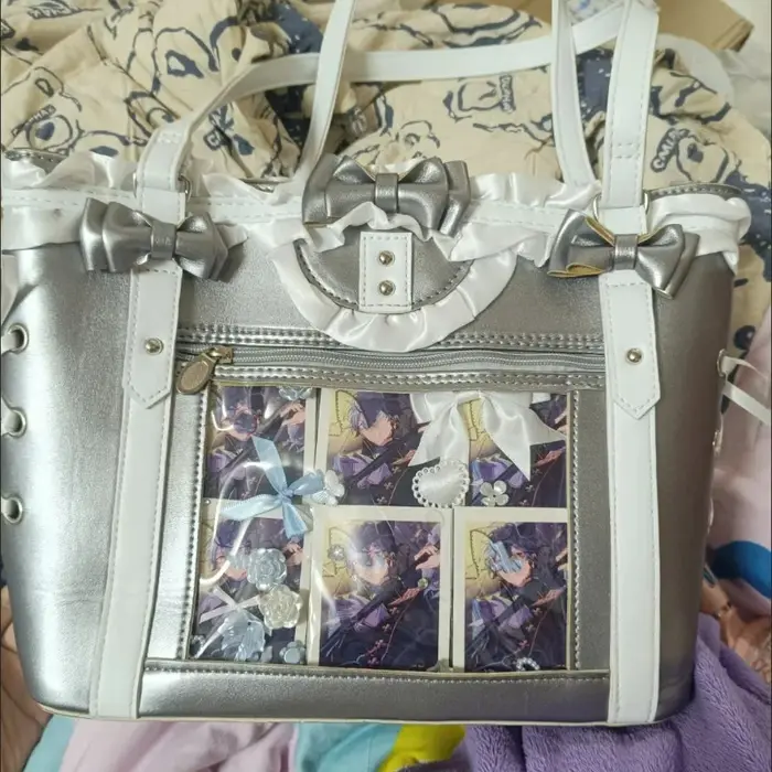 Nouveau Design de mode pour les filles Y2K Ulzzang Ita sac doux Style Preppy sac à bandoulière pour les femmes grande capacité ruban arc sac fourre-tout