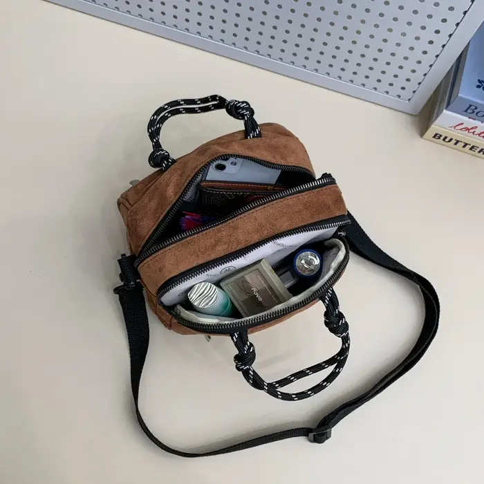 Sac fourre-tout multi-usage en daim pour femme