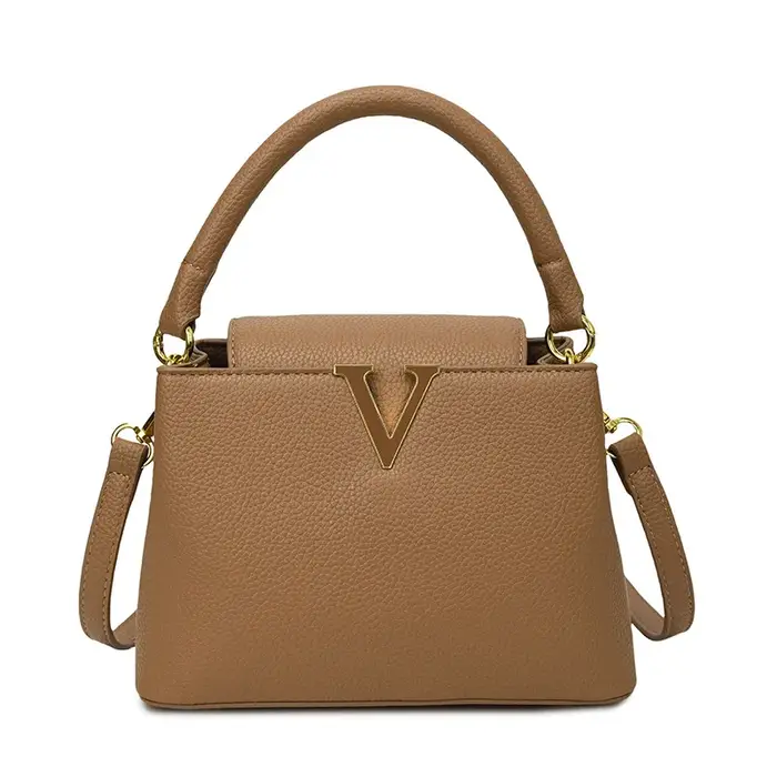Nouveau Sac Seau Femme 2025 – Sac Bandoulière de Luxe à Motif Litchi – Petit Sac à Main