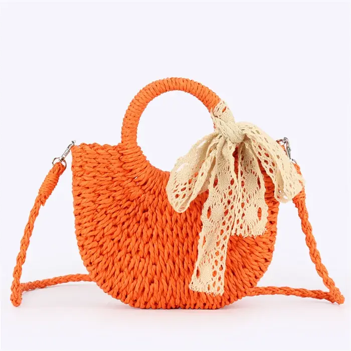 Sac en paille tressé à la main pour femme