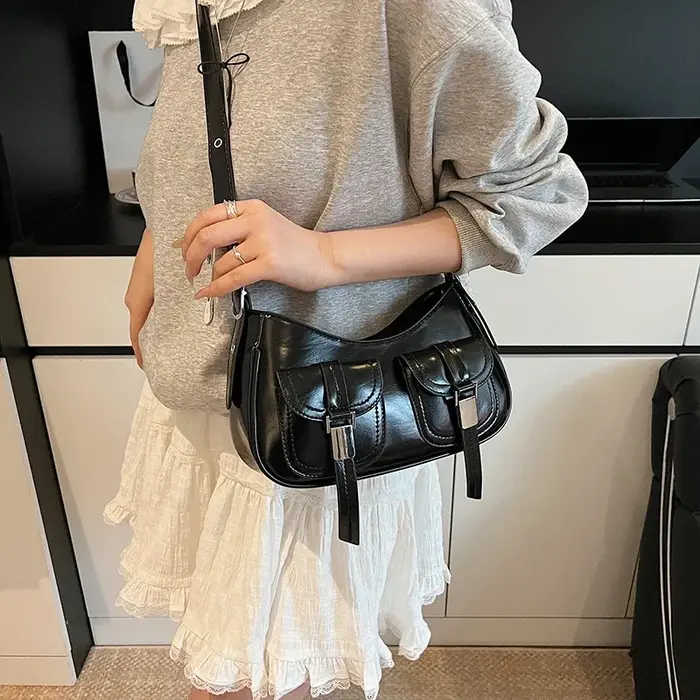 Sacs à bandoulière en cuir PU pour femmes