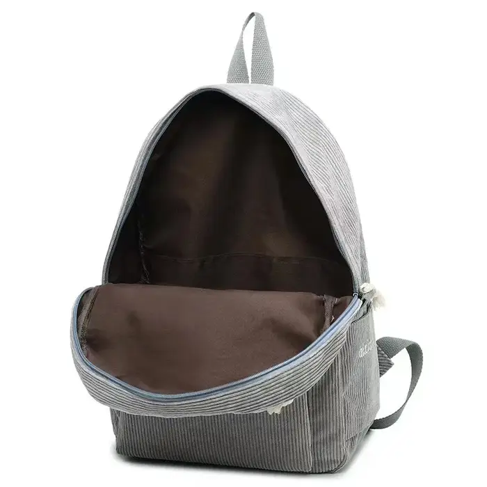 Sac à dos en velours côtelé