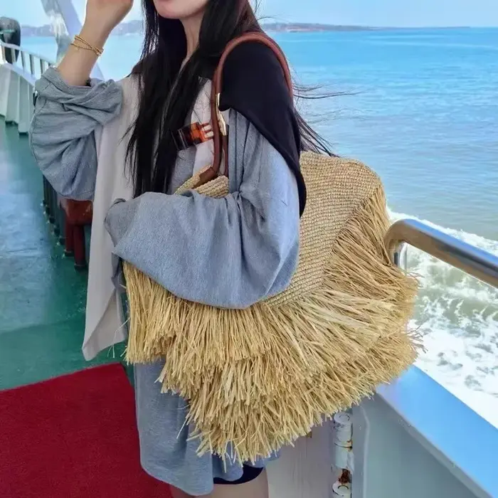 Sacs fourre-tout ajourés pour femmes, sac à main de luxe de styliste, nouveau tissage, grand sac de