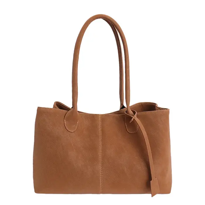Sac fourre-tout rétro mat pour femme, grande capacité, élégant, à porter à l'épaule ou sous le bras,