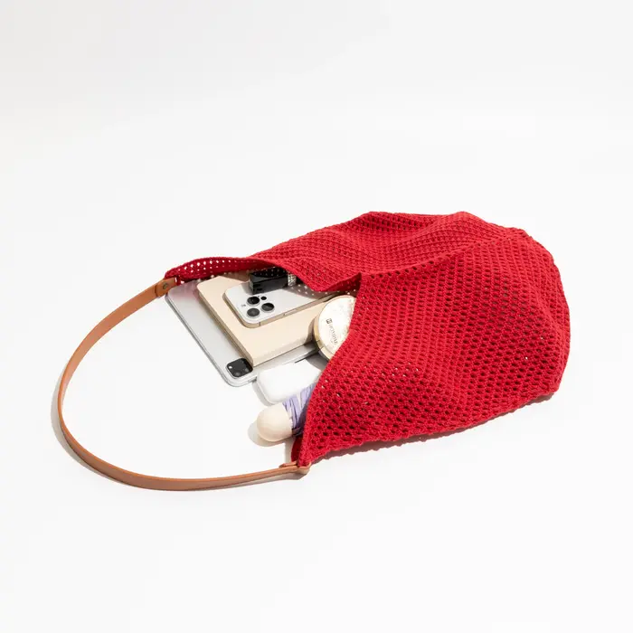 MABULA décontracté tissé plage grande capacité sac à bandoulière ample évider tissage sous les bras sacs vacances fourre-tout sac à main pour les femmes
