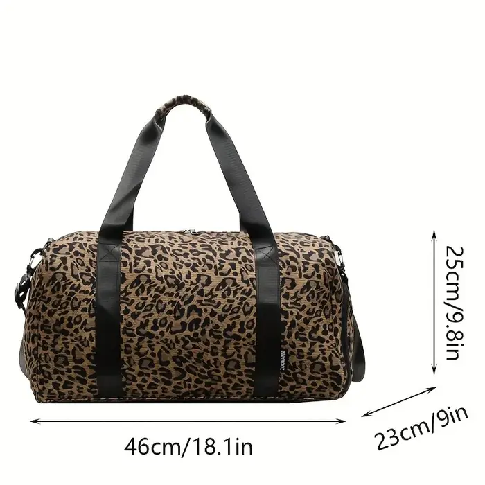 Sac fourre-tout imprimé léopard pour femme à la mode
