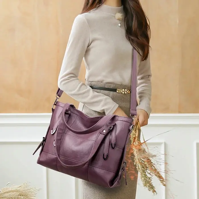 Sac à bandoulière en cuir PU d'hiver